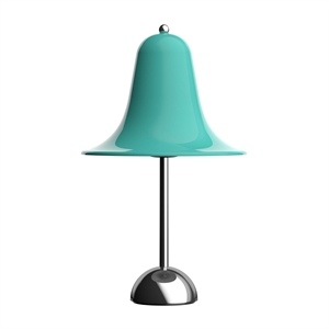 Verner Panton Pantop Tischlampe Ø23 Hellblaugrün