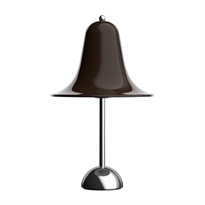 Verner Panton Pantop Tischlampe Ø23 Pechbraun