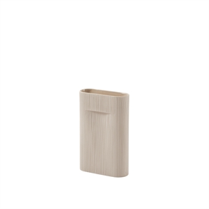 Muuto Ridge Vase / H: 35 cm Beige