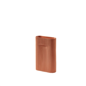 Muuto Ridge Vase / H: 35 cm Terrakotta