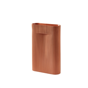 Muuto Ridge Vase / H: 48,5 cm Terrakotta