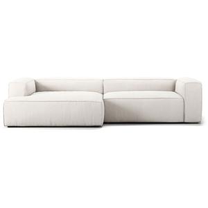 Decotique Grand 3-Sitzer Sofa Chaiselongue Links Steam/ Weiß
