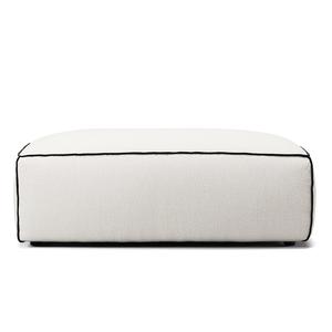 Decotique Grand Hue Fußhocker Steam/ Weiß/Graphitgrau
