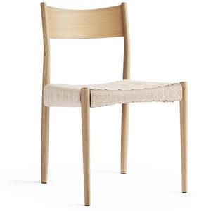Decotique Bond Esszimmerstuhl, weiß lackierte Eiche