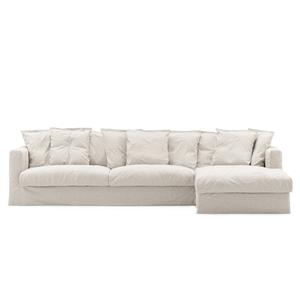 Decotique Le Grand Air 3-Sitzer Sofa Divan Rechts Cremeweiß