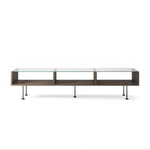 Decotique Vogue Couchtisch 45x165 Dunkle Eiche/ Schwarz