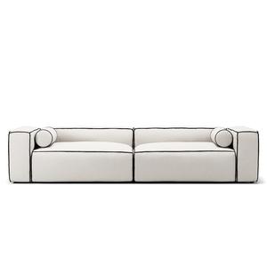 Decotique Grand Hue 4-Sitzer Sofa Steam/ Weiß/Graphitgrau
