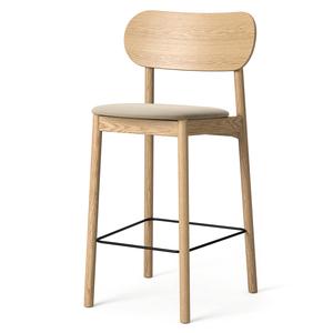 Decotique Elephant Barhocker Eiche Natur/Samt Beige