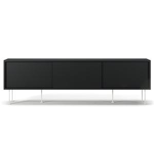 Decotique Vogue TV-Bank mit Beinen 180 Anthrazitgrau/ Weiß