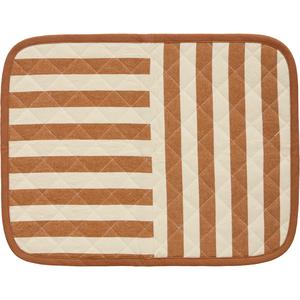 Decotique Block Stripe Platzset 35x45 Braun