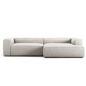 Decotique Grand 3-Sitzer Sofa Chaiselongue Rechts Mondweiß