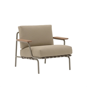 Muuto Settle Outdoor Sessel Ribbed Weave 5/Taupe