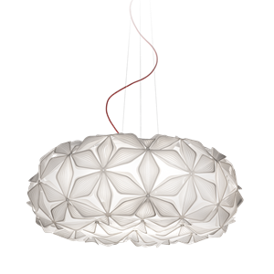 SLAMP C'Est La Vie Pendelleuchte Groß Weiß/ Rot