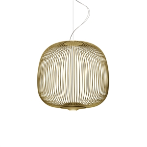 Foscarini Spokes 2 Midi Pendelleuchte mit LED Gold