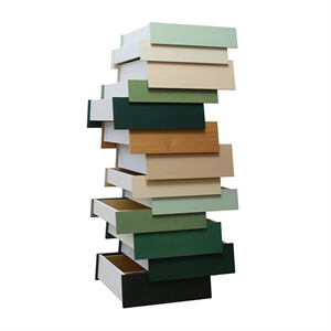 Established & Sons Stapelkommode mit 13 Schubladen, Salbeigrün