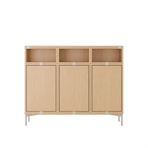 Muuto Stacked Regalkonfiguration 3 Eiche