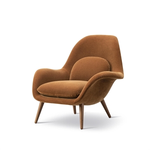 Fredericia Furniture Swoon Sessel Räuchereiche/Grand Mohair 2103