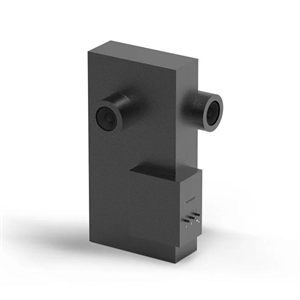 Transparent Brutalistischer Skulptur-Lautsprecher Schwarz