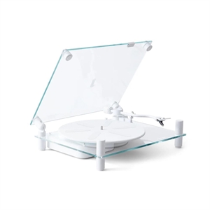 Transparent Plattenspieler-Lautsprecher Schwarz
