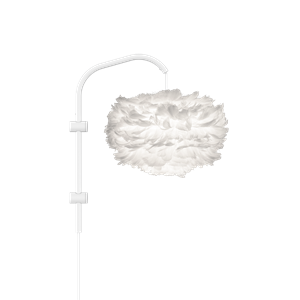 Wandlampe Eos Willow Wandleuchte Mini Weiß mit Aufhängung in Weiß