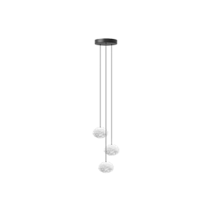 Umage Eos Pendelleuchte mit Baldachin und Cluster 3 Mini Nano Weiß