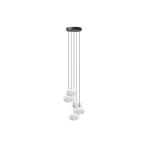 Umage Eos Pendelleuchte mit Baldachin und Cluster 5 Mini Nano Weiß