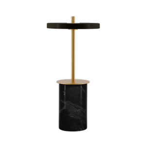 Umage Asteria Move Tragbare Lampe Mini Schwarz Marmor