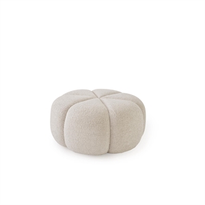 Vipp 655 Pouf Wavy Gebrochenes Weiß/ Hellgrau