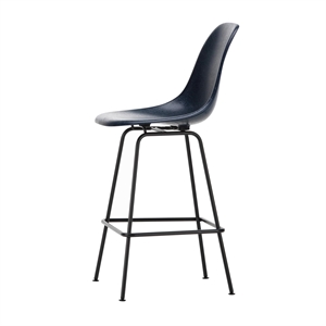 Vitra Eames Fiberglass Barhocker Medium Blau/ Schwarz