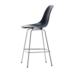 Vitra Eames Fiberglass Barhocker Medium Blau/ Chrom