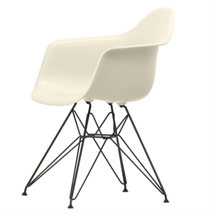 Vitra Eames Plastic DAR Dining Chair RE Kieselstein/ Schwarz