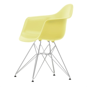 Vitra Eames Plastic DAR Dining Chair RE Zitrone/ Chrom