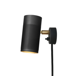 Thorup Copenhagen Patrone Wandlampe Klein Schwarz Braun Messing